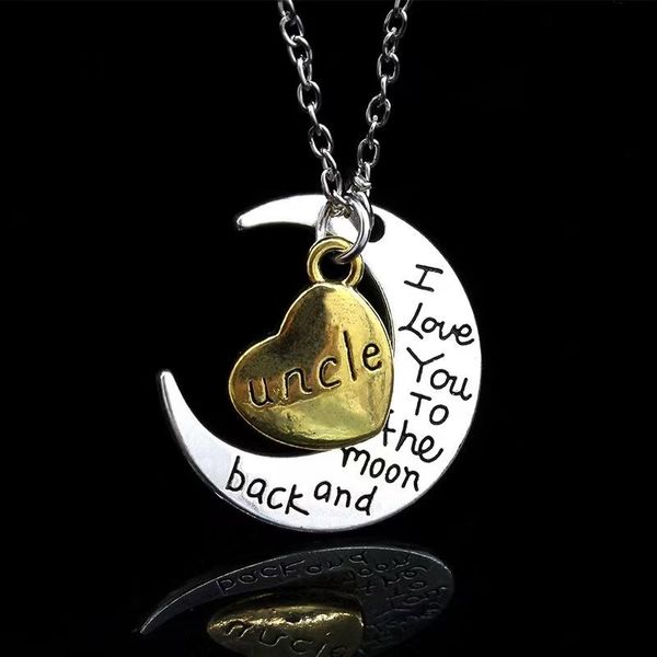 pendant necklaces fashion letter moon love heart family necklace for women or men goth chain charm jewelry wholesale gifts the year, Silver
pendant necklaces fashion letter moon love heart family necklace for women or men goth chain charm jewelry wholesale gifts the year, Silver