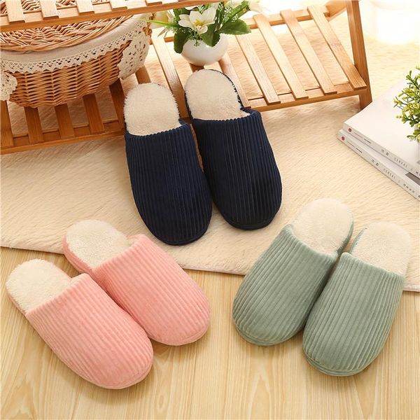 slippers winter home women men soft indoor warm pantuflas terlik cotton-padded lovers shoes yj305, Black
slippers winter home women men soft indoor warm pantuflas terlik cotton-padded lovers shoes yj305, Black