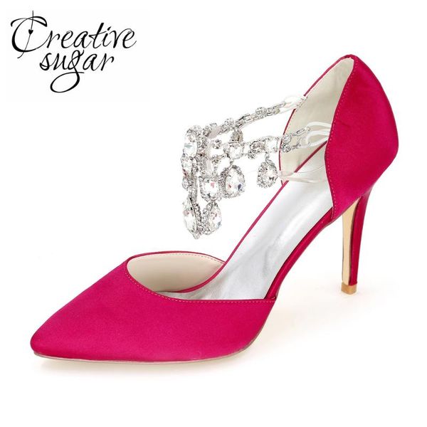 creativesugar woman crystal pointed toe hight heel wedding shoes bridal party prom pumps princess white ivory champagne purple, Black
creativesugar woman crystal pointed toe hight heel wedding shoes bridal party prom pumps princess white ivory champagne purple, Black