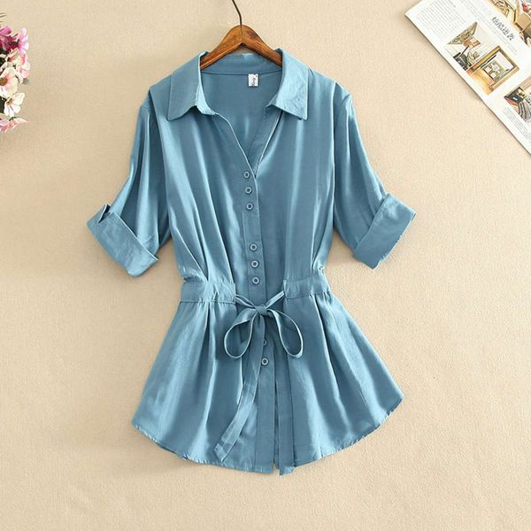 short sleeve chiffon shirt 2020 new women's summer loose cover foreign style blouse, White
short sleeve chiffon shirt 2020 new women's summer loose cover foreign style blouse, White