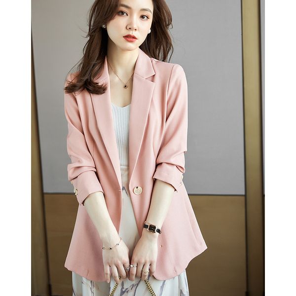 luxury women's short coatpink coat women's long sleeve autumn 2021 fashion korean casual small suit #wt3709m, Black;brown
luxury women's short coatpink coat women's long sleeve autumn 2021 fashion korean casual small suit #wt3709m, Black;brown