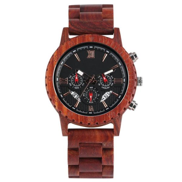 wristwatches fashion chronograph dial men watch luxury red wooden bangle wristwatch calendar male clock sport casual men's watches relo, Slivery;brown
wristwatches fashion chronograph dial men watch luxury red wooden bangle wristwatch calendar male clock sport casual men's watches relo, Slivery;brown