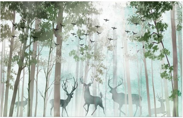 custom p wallpaper 3d murals wallpaper for walls 3 d modern minimalist fresh forest deer tv sofa background wall papers
custom p wallpaper 3d murals wallpaper for walls 3 d modern minimalist fresh forest deer tv sofa background wall papers