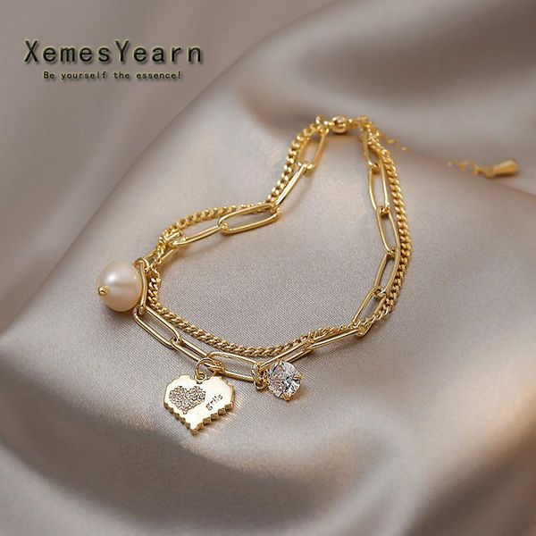 charm bracelets elegant baroque pearl heart pendant double gold bracelet halloween party girls fashion jewelry neo gothic accessories for wo, Golden;silver
charm bracelets elegant baroque pearl heart pendant double gold bracelet halloween party girls fashion jewelry neo gothic accessories for wo, Golden;silver