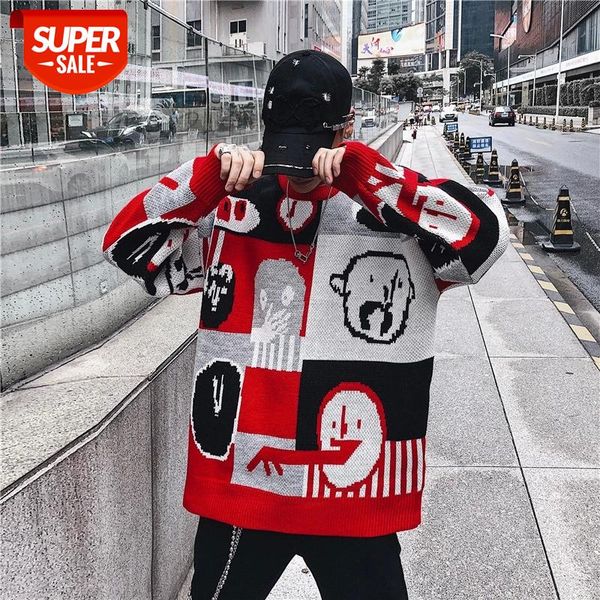 seveyfan 2021 embroidered hip-hop couple sweater round neck long sleeve sweater men's street casual pullover #0h5v, White;black
seveyfan 2021 embroidered hip-hop couple sweater round neck long sleeve sweater men's street casual pullover #0h5v, White;black
