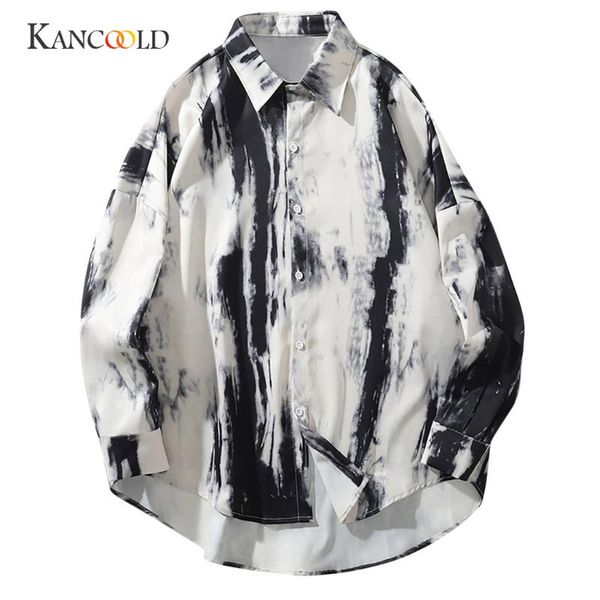 men's casual shirts kancoold men long sleeve 2021 autumn and winter fashion tie-dye printed loose polyester shirt blouse dec18, White;black
men's casual shirts kancoold men long sleeve 2021 autumn and winter fashion tie-dye printed loose polyester shirt blouse dec18, White;black