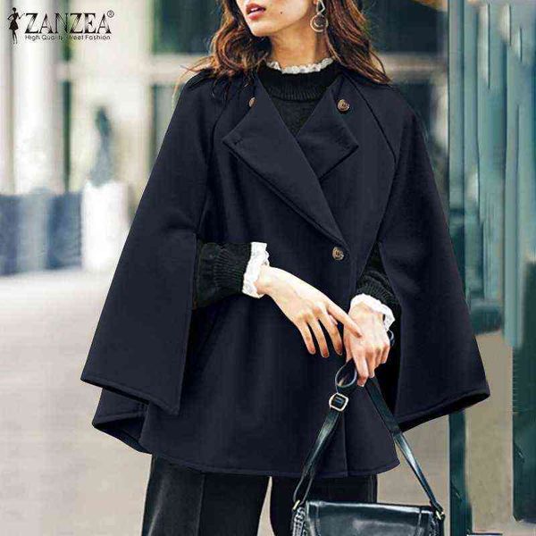 zanzea female vintage baggy coats fashion outwear ponchos women oversized party cloak autumn single-breasted cape split hem h1123, Blue;gray
zanzea female vintage baggy coats fashion outwear ponchos women oversized party cloak autumn single-breasted cape split hem h1123, Blue;gray