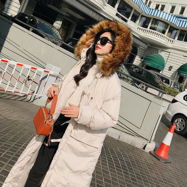 women winter warm hooded cotton-padded parkas clothes vintage lady soid long down coat casual female fur collar outwear, Black;brown
women winter warm hooded cotton-padded parkas clothes vintage lady soid long down coat casual female fur collar outwear, Black;brown