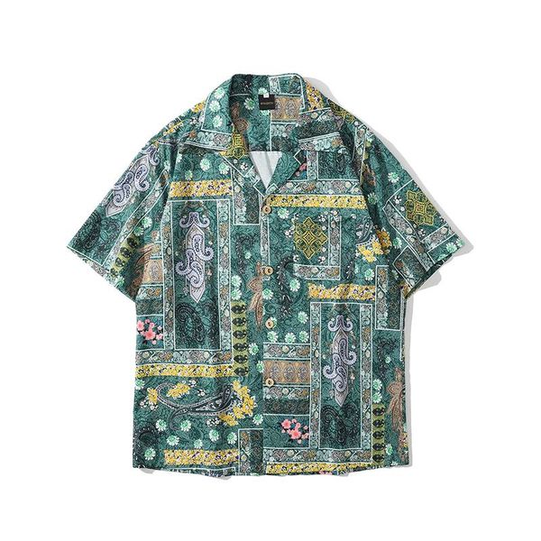 men's casual shirts turn-down collar shirt fashion streetwear 90s vintage printing summer for men short sleeve buttoned cardigan, White;black
men's casual shirts turn-down collar shirt fashion streetwear 90s vintage printing summer for men short sleeve buttoned cardigan, White;black