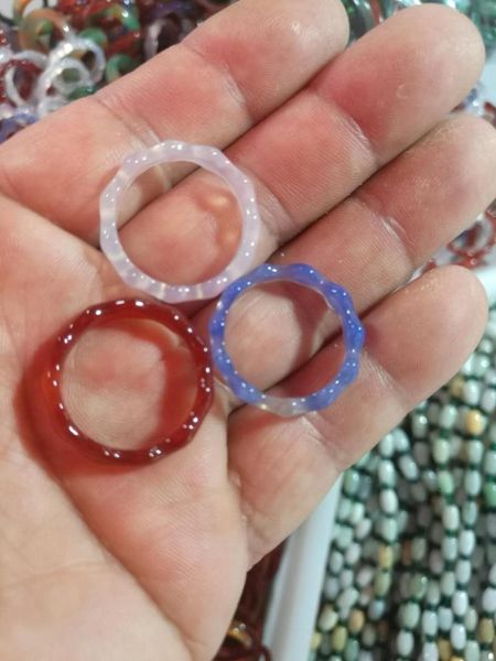 cluster rings natural agate finger ring for male and female thin strips of genuine jade blue chalcedony, Golden;silver
cluster rings natural agate finger ring for male and female thin strips of genuine jade blue chalcedony, Golden;silver