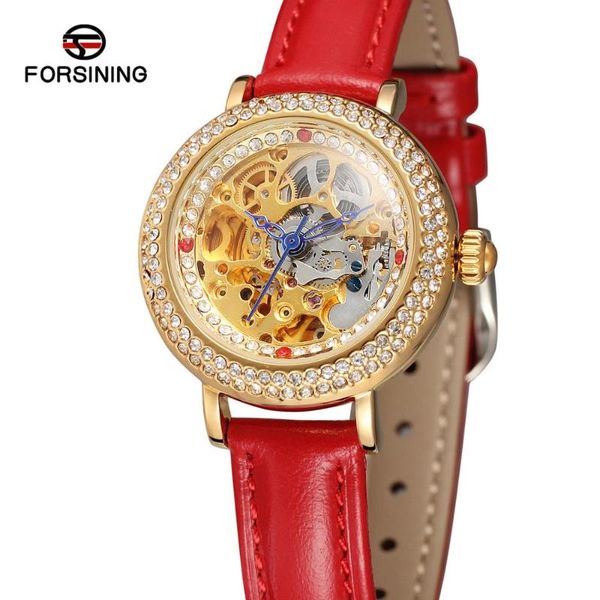 wristwatches forsining mechanical automatic transparent leather strap dress ladies clock casual women skeleton wristwatch relojes hombre, Slivery;brown
wristwatches forsining mechanical automatic transparent leather strap dress ladies clock casual women skeleton wristwatch relojes hombre, Slivery;brown