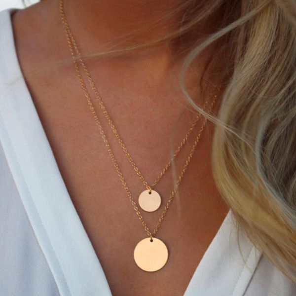 chains arrival 2021 fashion modern choker necklace two layers round necklaces gold color jewelry for women gift, Silver
chains arrival 2021 fashion modern choker necklace two layers round necklaces gold color jewelry for women gift, Silver