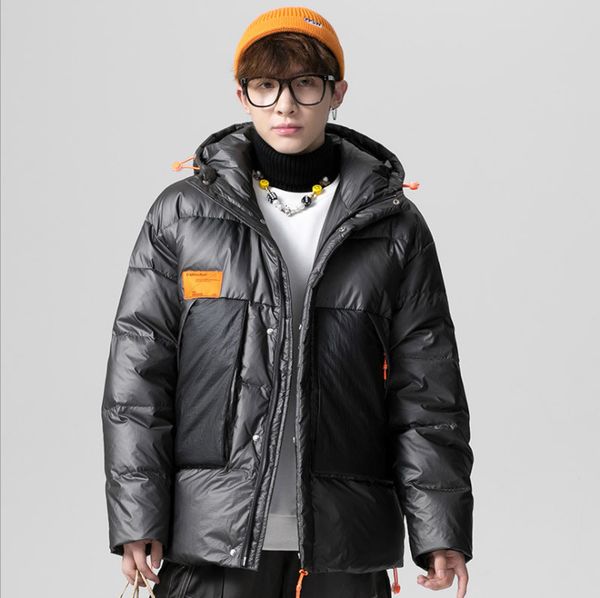 fashion new men's white duck down lining jacket big pocket hooded down jacket for men streetwear warm manteau coat thick, Black
fashion new men's white duck down lining jacket big pocket hooded down jacket for men streetwear warm manteau coat thick, Black