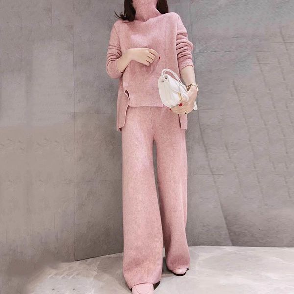 2021 new women spring autumn long sleeve turtleneck pullover sweater+pants 2 piece set female knitted wide leg pants 2pcs suit n3244yg2, Gray
2021 new women spring autumn long sleeve turtleneck pullover sweater+pants 2 piece set female knitted wide leg pants 2pcs suit n3244yg2, Gray
