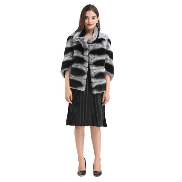 2021 women winter rex fur coat short style bat sleeves classic chinchilla color lady fur coats overcoat outwear, Black
2021 women winter rex fur coat short style bat sleeves classic chinchilla color lady fur coats overcoat outwear, Black