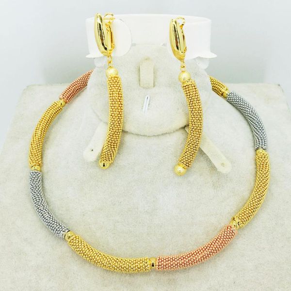 earrings & necklace design fashion dubai gold jewelry set for women nigerian wedding african beads sets, Silver
earrings & necklace design fashion dubai gold jewelry set for women nigerian wedding african beads sets, Silver