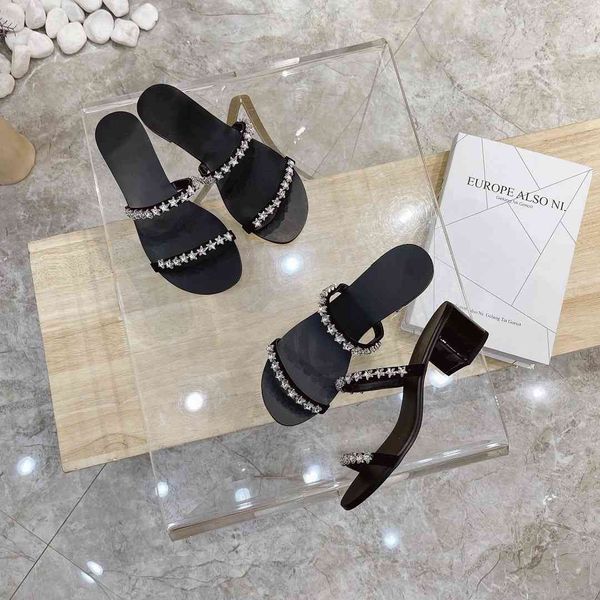 new shoes women summer genuine leather crystal slippers med heels and flat with outside zapatos de mujer 60% off store online, Black
new shoes women summer genuine leather crystal slippers med heels and flat with outside zapatos de mujer 60% off store online, Black