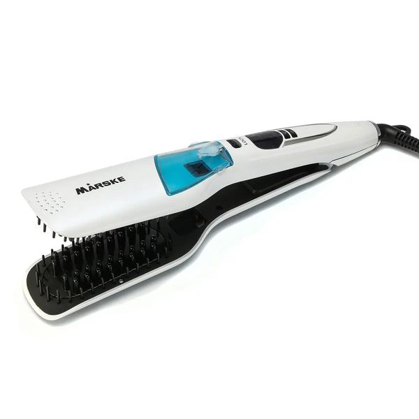 marske lcd display steam hair straightener brush fast smooth ceramic 110-240v - eur, Black
marske lcd display steam hair straightener brush fast smooth ceramic 110-240v - eur, Black