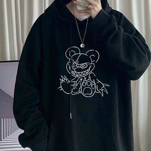 cartoon bear hoodie y2k casual hooded harajuku punk horror couples sweatshirt oversize autumn coat sports loose outfit unisex, Black
cartoon bear hoodie y2k casual hooded harajuku punk horror couples sweatshirt oversize autumn coat sports loose outfit unisex, Black