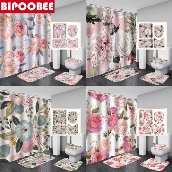 shower curtains pink printed bathroom set waterproof fabric curtain toilet lid cover non-slip rugs bath mats
shower curtains pink printed bathroom set waterproof fabric curtain toilet lid cover non-slip rugs bath mats