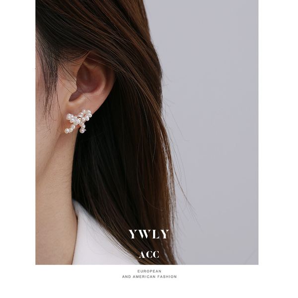 natural pearl bow earrings for women's fashion, small and versatile ywly, Golden
natural pearl bow earrings for women's fashion, small and versatile ywly, Golden