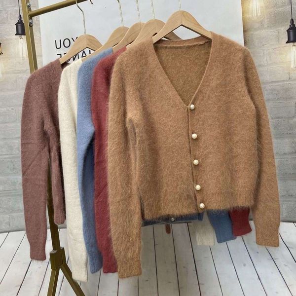 2021autumn and winter 2020 new hair does not fall off imitation mink velvet korean loose sweater fairy real cardigan coat, White;black
2021autumn and winter 2020 new hair does not fall off imitation mink velvet korean loose sweater fairy real cardigan coat, White;black