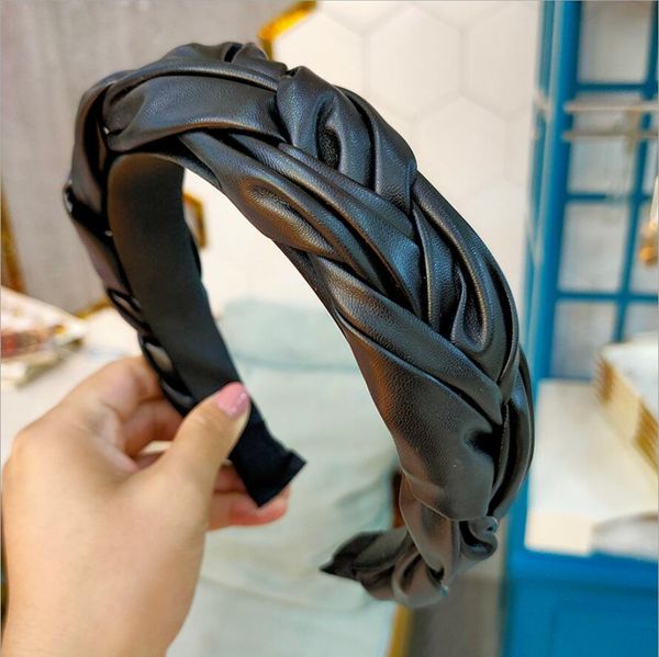 simple luxury hair accessories creative twist braid headband bezel korean twists hairband women elegant pu leather hair hoop, Silver
simple luxury hair accessories creative twist braid headband bezel korean twists hairband women elegant pu leather hair hoop, Silver
