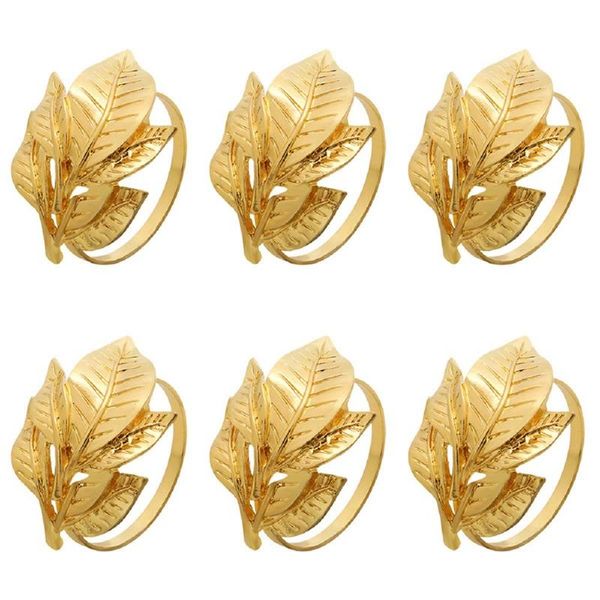 napkin rings 6pcs alloy ring exquisite buckle holder table decoration golden leaf for dinner party wedding
napkin rings 6pcs alloy ring exquisite buckle holder table decoration golden leaf for dinner party wedding