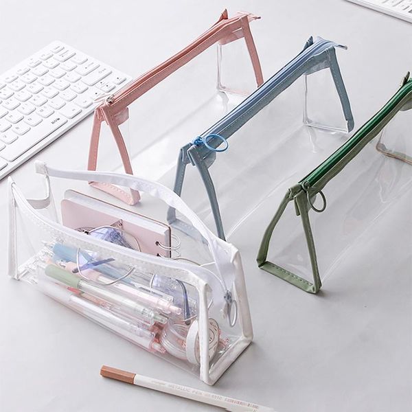 storage bags large-capacity exam transparent pencil case stationery bag portable school supplies
storage bags large-capacity exam transparent pencil case stationery bag portable school supplies
