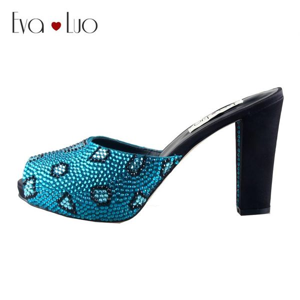 slippers chs1083 custom handmade turquoise leopard crystal high heel block african women wedding shoes big size, Black
slippers chs1083 custom handmade turquoise leopard crystal high heel block african women wedding shoes big size, Black