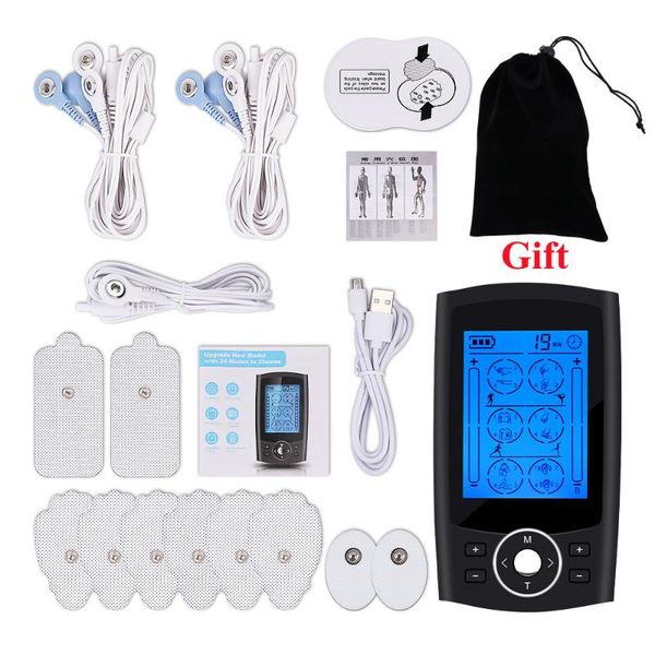 electric massagers ems tens machine 24-mode unit rechargeable therapy body massager massage massagem health care muscle stimulator
electric massagers ems tens machine 24-mode unit rechargeable therapy body massager massage massagem health care muscle stimulator