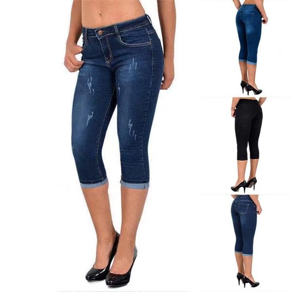 women's jeans denim cropped trousers for women office ol ladies blue black pants high waist female leggingg d30
women's jeans denim cropped trousers for women office ol ladies blue black pants high waist female leggingg d30