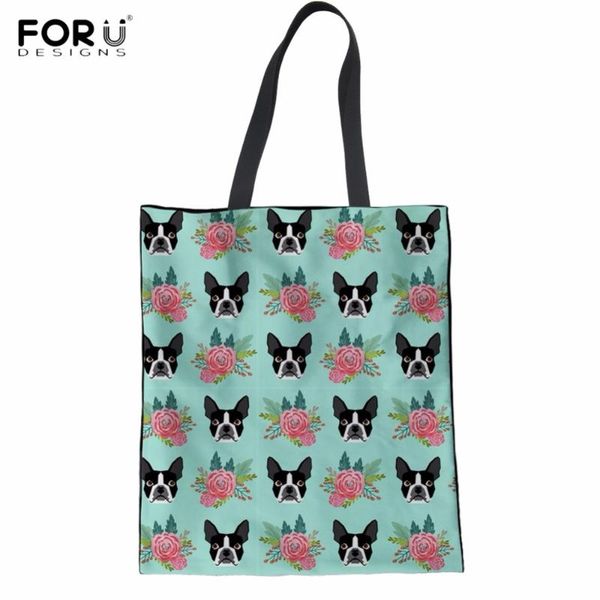 shopping bags forudesigns funny 3d pug dog/boston terrier floral print woman cotton tote fashion big eco bag foldable cloth
shopping bags forudesigns funny 3d pug dog/boston terrier floral print woman cotton tote fashion big eco bag foldable cloth