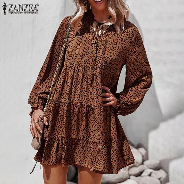 casual dresses vocation party vestidos women long puff sleeve sundress leopard printed ruffle dress autumn vintage lace up kaftan, Black;gray
casual dresses vocation party vestidos women long puff sleeve sundress leopard printed ruffle dress autumn vintage lace up kaftan, Black;gray