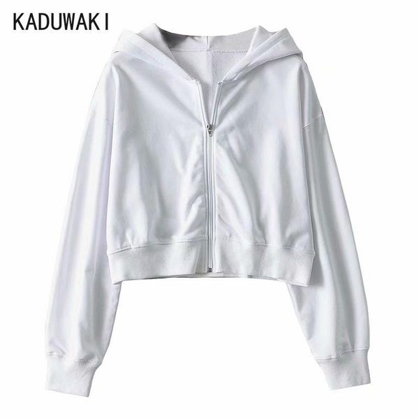 women's jackets white short high waist hooded zipper coat long-sleeved loose casual all match jacket women fashion spring, Black;brown
women's jackets white short high waist hooded zipper coat long-sleeved loose casual all match jacket women fashion spring, Black;brown