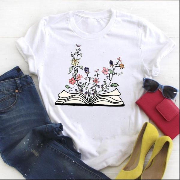 women flower floral book cute print short sleeve ladies summer t tee female shirt clothes tshirt womens graphic t shirt, White
women flower floral book cute print short sleeve ladies summer t tee female shirt clothes tshirt womens graphic t shirt, White