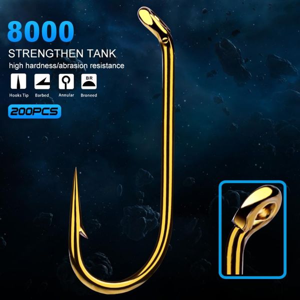 fishing hooks 200pc hook 8000-8/12/14/16 size fishhook trout salmon dry flies fish
fishing hooks 200pc hook 8000-8/12/14/16 size fishhook trout salmon dry flies fish
