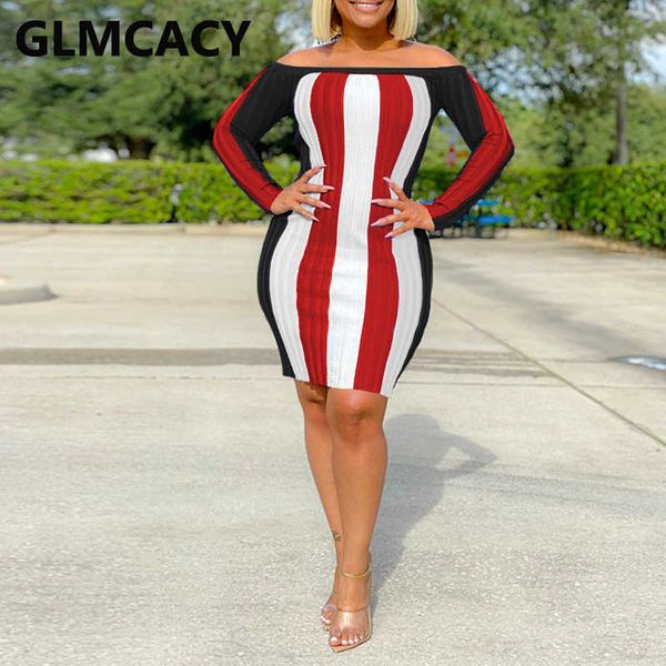 women long sleeve off shoulder dress colorblock striped bodycon dresses 210702, Black;gray
women long sleeve off shoulder dress colorblock striped bodycon dresses 210702, Black;gray
