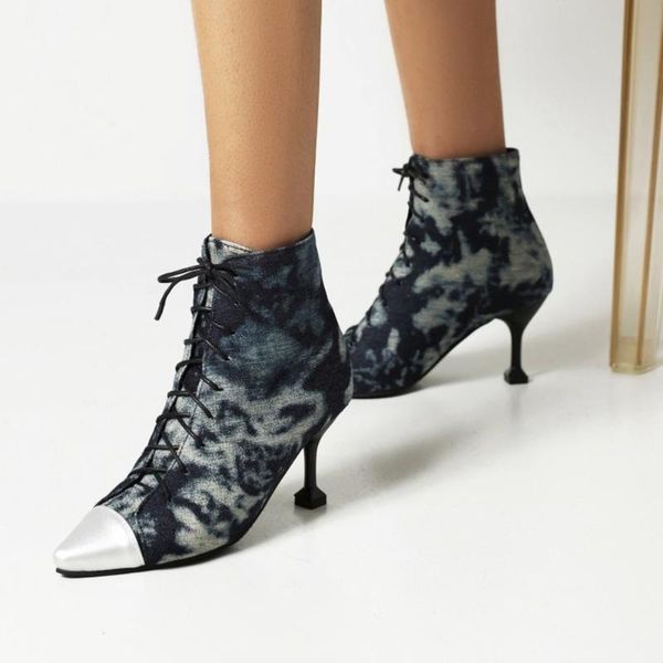 boots olome womens pointed toe match colors denim pu leather ankle stilettos high heel shoes warm winter plus big size 46 47 48, Black
boots olome womens pointed toe match colors denim pu leather ankle stilettos high heel shoes warm winter plus big size 46 47 48, Black