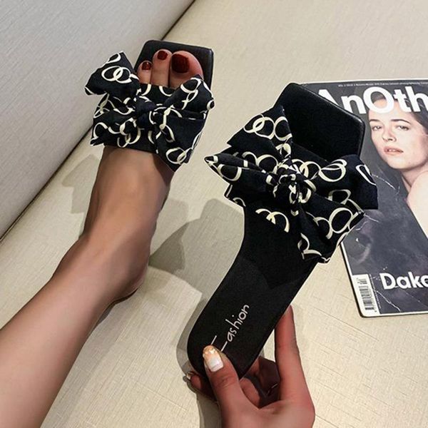 slippers bow ribbon women's 2021 summer square toe flat bottom slip on sandals outdoor low heel elegant flip flops beach shoes, Black
slippers bow ribbon women's 2021 summer square toe flat bottom slip on sandals outdoor low heel elegant flip flops beach shoes, Black