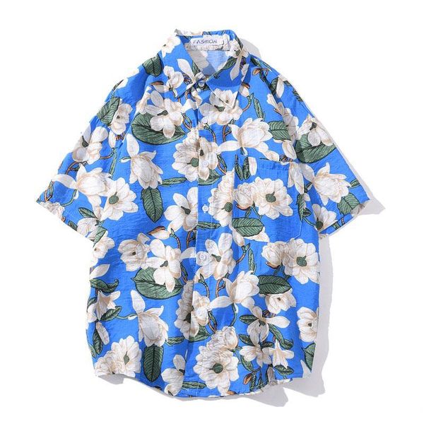 men's casual shirts men shirt short sleeve 2021 arrival summer loose flowers leaves male thin student korean style yellow blue white s2, White;black
men's casual shirts men shirt short sleeve 2021 arrival summer loose flowers leaves male thin student korean style yellow blue white s2, White;black