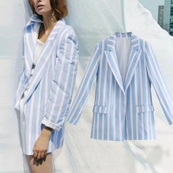 women's suits & blazers maxdutti blazer mujer 2021 feminino england women high street vintage striped casual and jackets top, White;black
women's suits & blazers maxdutti blazer mujer 2021 feminino england women high street vintage striped casual and jackets top, White;black