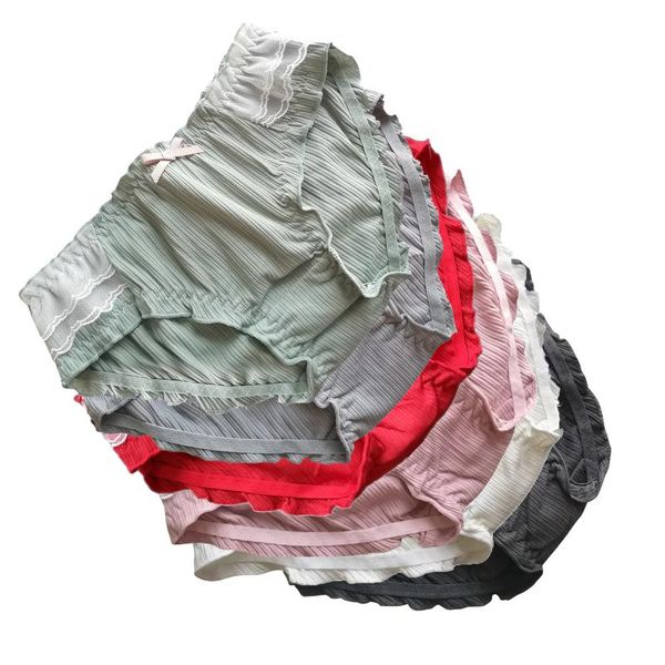 women's panties female cotton students' comfortable medium waist threaded underpants briefs with lovely lace panty, Black;pink
women's panties female cotton students' comfortable medium waist threaded underpants briefs with lovely lace panty, Black;pink