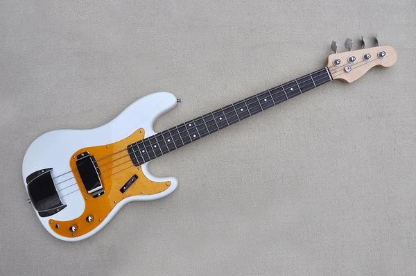 factory custom white 4-string electric bass guitar,chrome hardwares,rosewood fingerboard,gold pickguard,offer customized
factory custom white 4-string electric bass guitar,chrome hardwares,rosewood fingerboard,gold pickguard,offer customized