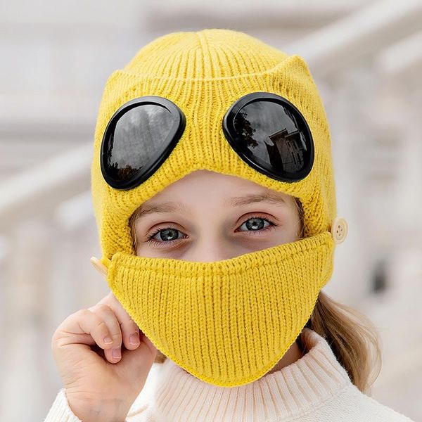 knitted hat for men women children winter ski skiping warm hat outdoor windproof mask with glasses ear protection cap, Black
knitted hat for men women children winter ski skiping warm hat outdoor windproof mask with glasses ear protection cap, Black