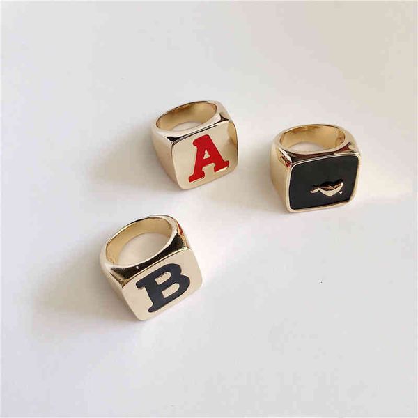 ring 2021 net red new simple letter personalized fashion trendsetter korean index finger female, Silver
ring 2021 net red new simple letter personalized fashion trendsetter korean index finger female, Silver