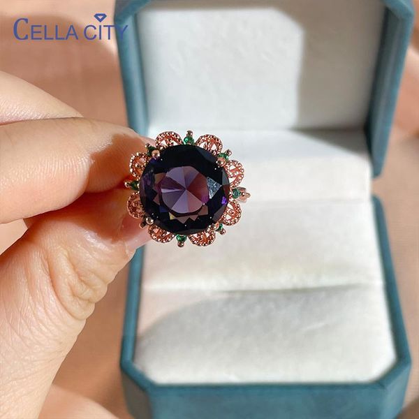 cluster rings cellacity classic women 925 sterling silver ring fine jewelry gift amethyst gemstone charms wedding party wholesale, Golden;silver
cluster rings cellacity classic women 925 sterling silver ring fine jewelry gift amethyst gemstone charms wedding party wholesale, Golden;silver