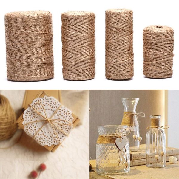 yarn natural jute 50m/80m/100m burlap string wrapping cords thread scrapbook tool double rope paper craft decor, Black;white
yarn natural jute 50m/80m/100m burlap string wrapping cords thread scrapbook tool double rope paper craft decor, Black;white
