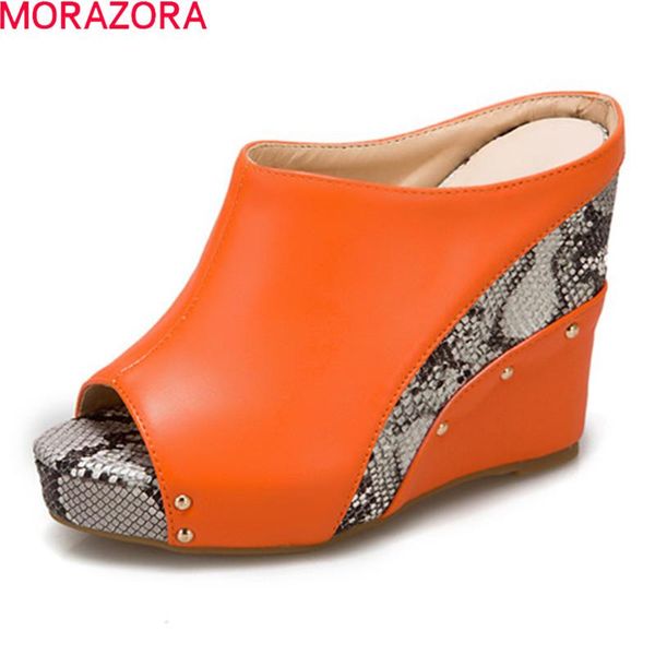 morazora 2021 plus size 34-44 women slippers fashion wedges platform party shoes summer high heels ladies mules shoes, Black
morazora 2021 plus size 34-44 women slippers fashion wedges platform party shoes summer high heels ladies mules shoes, Black