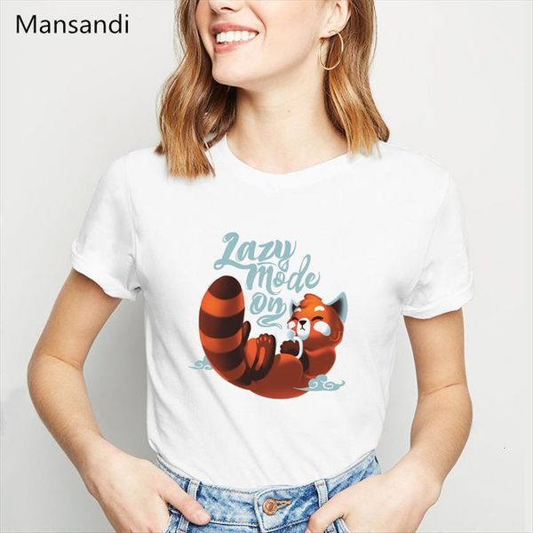 cute red panda lazy mode womens t shirt on animal print women clothes white vogue funny femme summer female
cute red panda lazy mode womens t shirt on animal print women clothes white vogue funny femme summer female